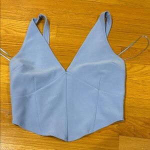 Abercrombie & Fitch Light Blue Crop Top